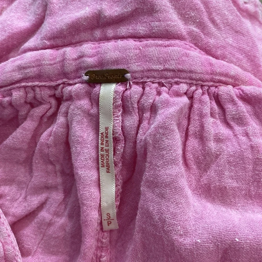 free people, beautiful summer pink small petite dress - Picture 5 of 5